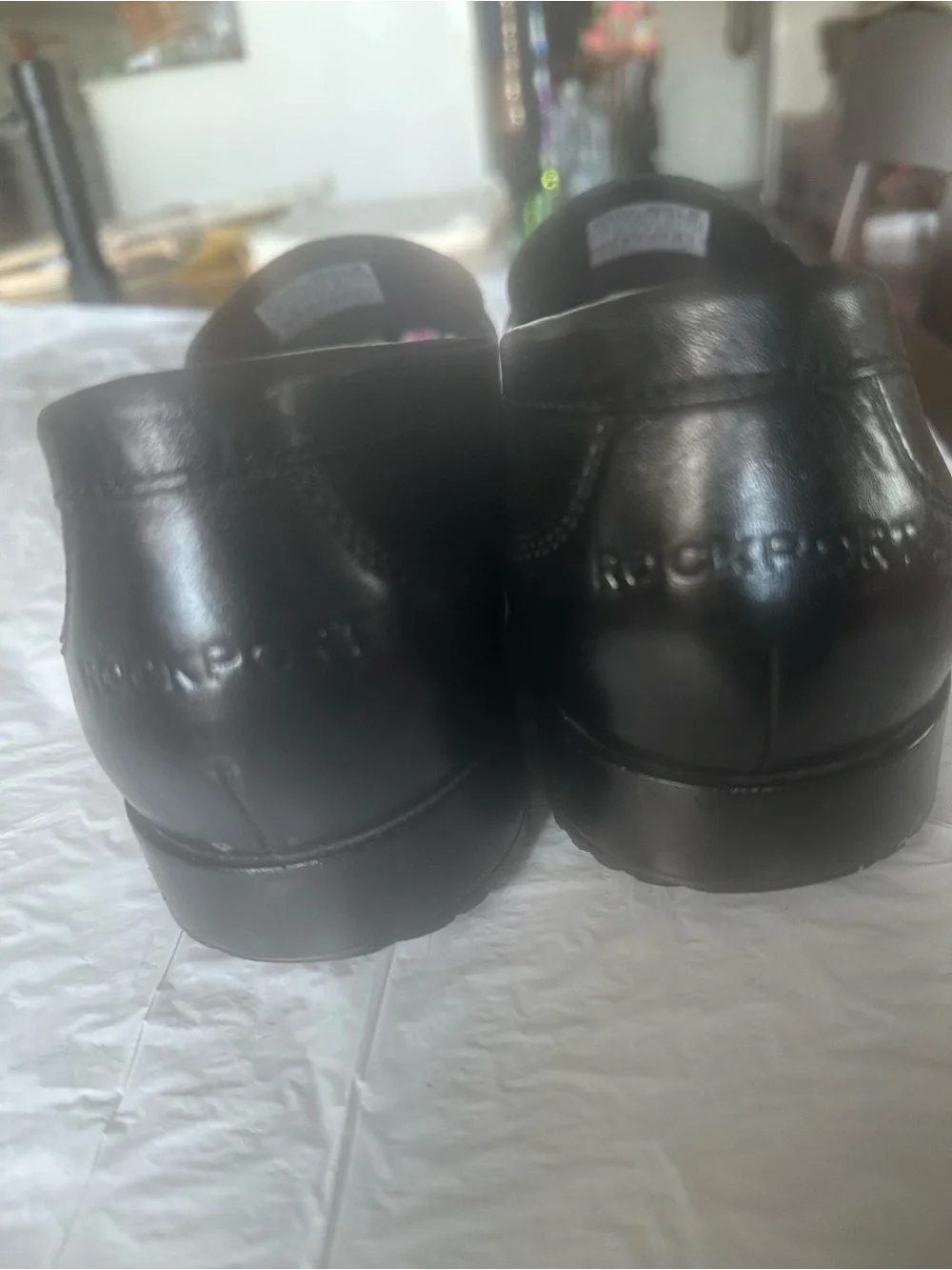 ROCKPORT Men’s Classic Penny LoaferBLACK Leather Shoes. Size: 12M